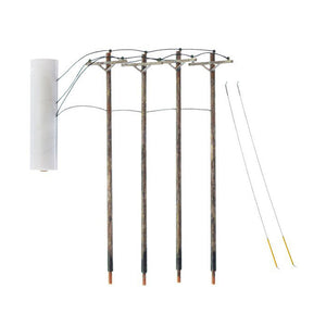 N Wired Poles Single Crossbar - Bachmann -WUS2250