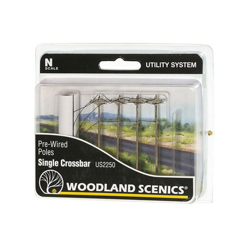 N Wired Poles Single Crossbar