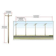 Load image into Gallery viewer, O Wired Poles Single Crossbar - Bachmann -WUS2280
