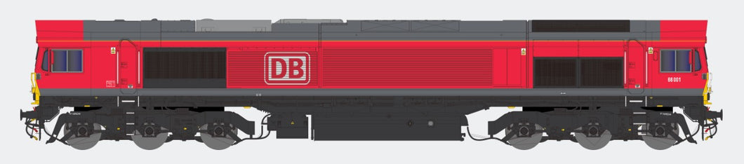 *Class 66 001 DB Red (DCC-Fitted)