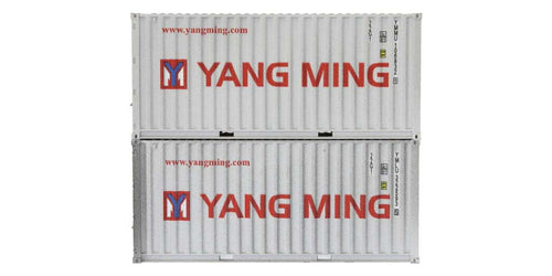 20ft Container Set (2) Yang Ming Weathered