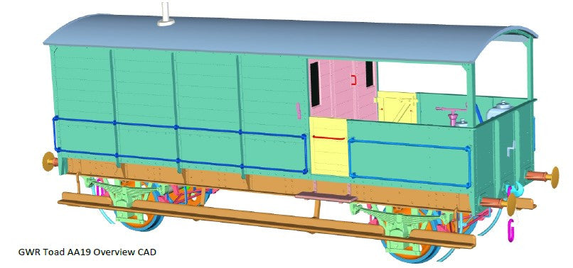 *Toad 20t Brake Van (Diagram AA21) GWR Bauxite W17390