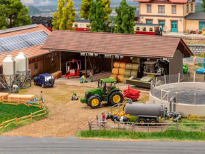 Farm Shed with Slurry Pit and Feed Silos Kit IV