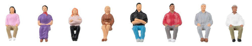 *Seated People (8) Figure Set