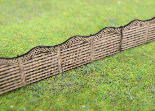 Wooden Fencing with Lattice Top 51mm