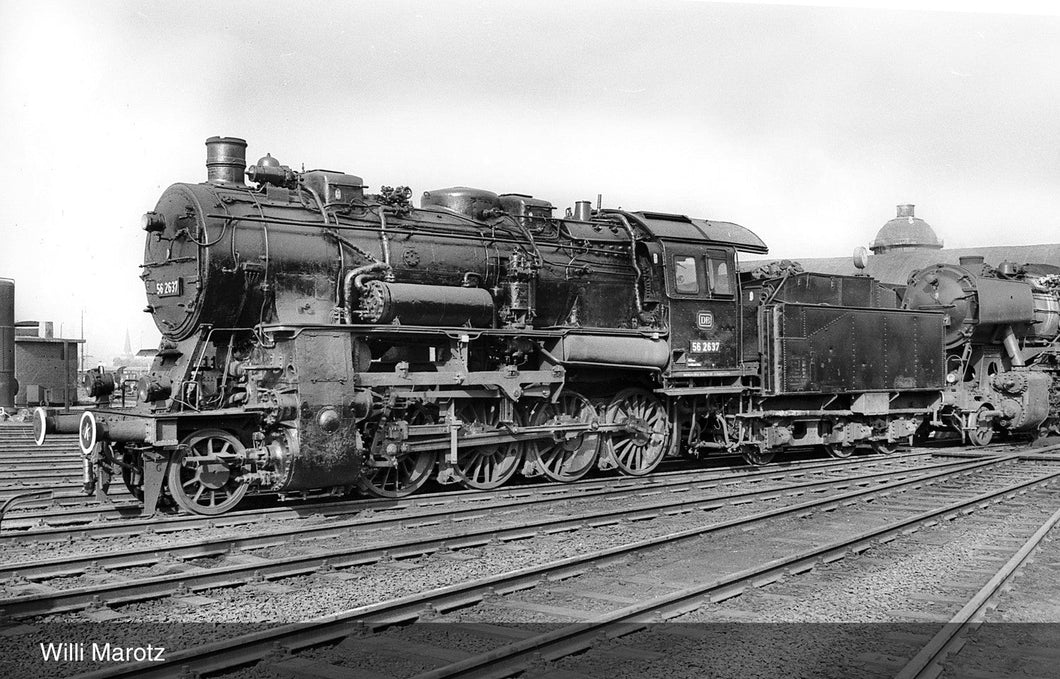 steam locomotive class 56.20, 3-dome, DB, period III, AC-Sound Rivarossi HR2889ACS