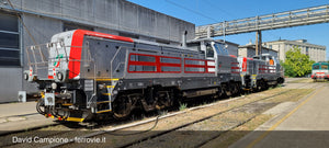 Mercitalia Rail, Effishunter 1000 silver livery with red stripes, DCC Sound Rivarossi HR2900S