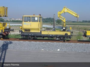 FS, maintenance tractor KLV 53 yellow livery, "Braccini Elettroimpianti", ep. V Rivarossi HR2910