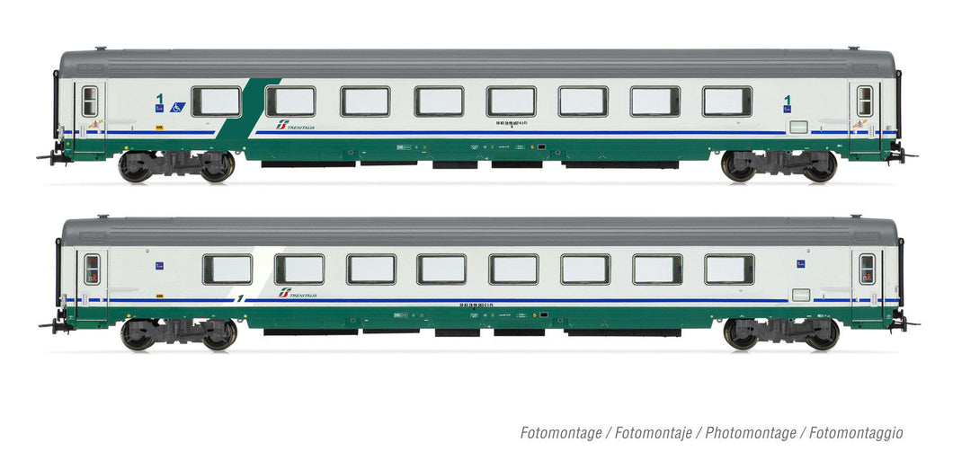 FS, 2-units pack Gran Confort 1985 open space, A (normal) + AH with handicap seats, XMPR livery, ep. V-VI Rivarossi HR4354