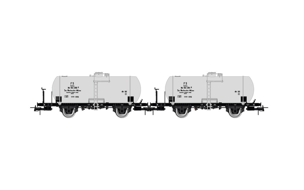 PRE ORDER - FS Montecatini 2 Axle Tank Wagon Set (2) III