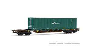 FS CEMAT, 4-axle container wagon Sgnss with 45' container DI MARTINO Rivarossi HR6577