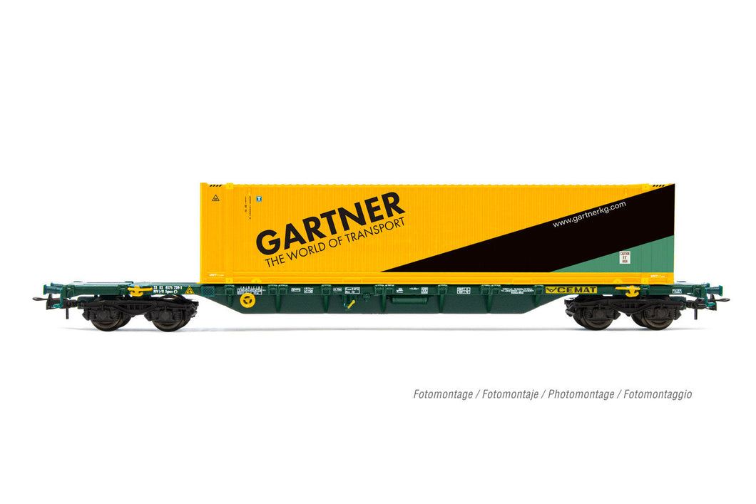 CEMAT, 4-axle container wagon Sgnss with 45' container GARTNER Rivarossi HR6579