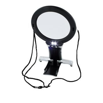 LED Neck and Desk Magnifier 2x (Inbuilt 6x Mini Lens)