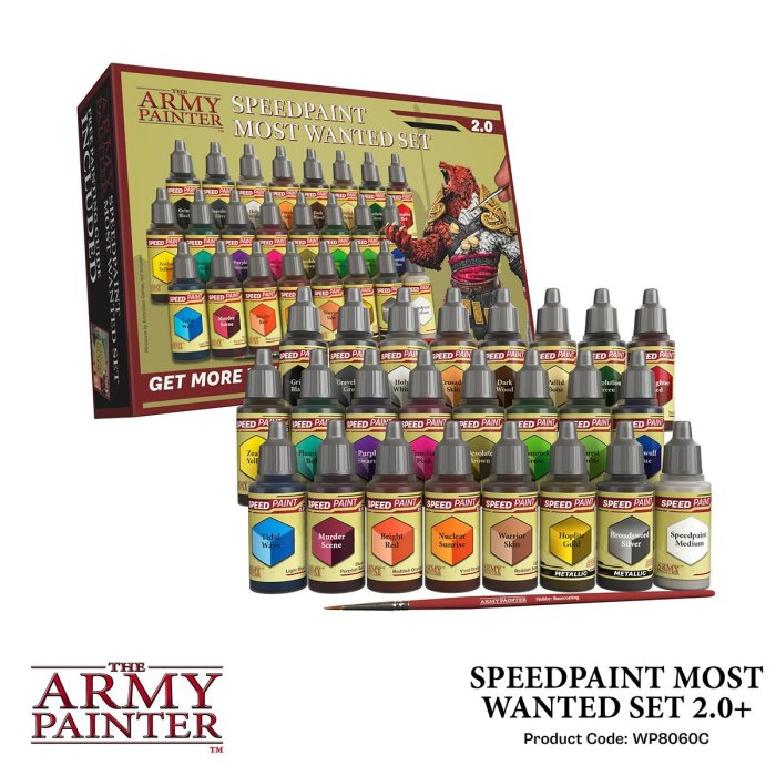 Army Painter Speedpaint 2.0 Most Wanted Set wp8060