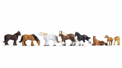 *Shire Horses (8) Figure Set