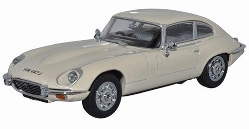 Jaguar V12 E Type Coupe Old English White   43JAGV12006   1:43 Scale