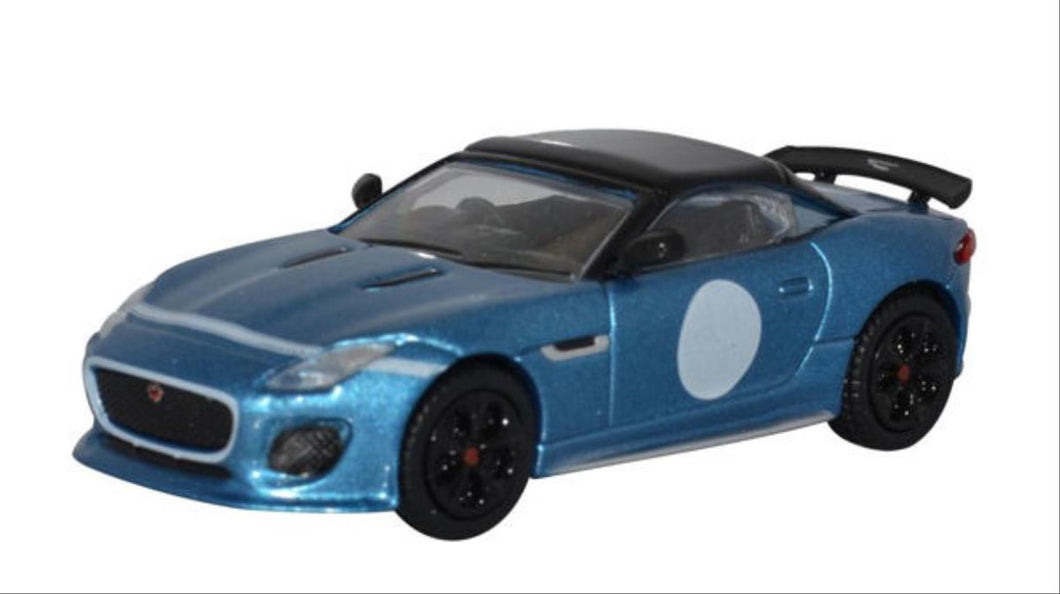 Jaguar F Type Project 7 Ultra Blue   76JFT002   1:76 Scale,OO Gauge