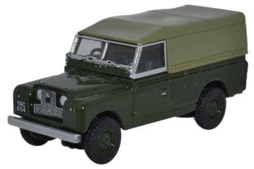 Land Rover Series II Canvas Back Bronze Green   76LAN2011   1:76 Scale,OO Gauge