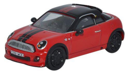 Mini Coupe Chilli Red/Black   76MC003   1:76 Scale,OO Gauge