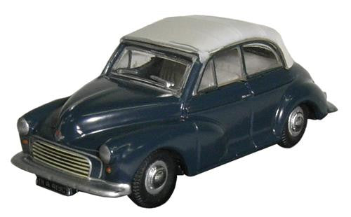 Morris Minor Convertible Closed Blue/Grey   76MMC004   1:76 Scale,OO Gauge