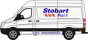 Mercedes Sprinter Van Stobart Rail   76MSV002   1:76 Scale,OO Gauge