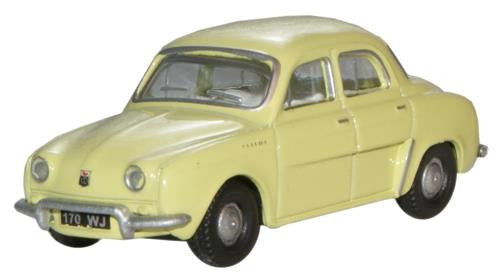 Renault Dauphine Yellow   76RD002   1:76 Scale,OO Gauge