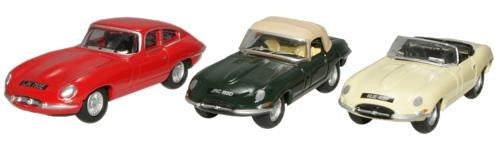 Jaguar E Type Set (3)   76SET13   1:76 Scale,OO Gauge