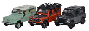 Land Rover Defender Heritage Set (3)   76SET47   1:76 Scale,OO Gauge