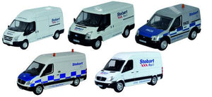 Stobart Group Van Set (5)   76SET73   1:76 Scale,OO Gauge