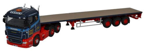 Scania Highline Flatbed Trailer Ian Craig Haulage Ltd   76SHL01FT   1:76 Scale,OO Gauge