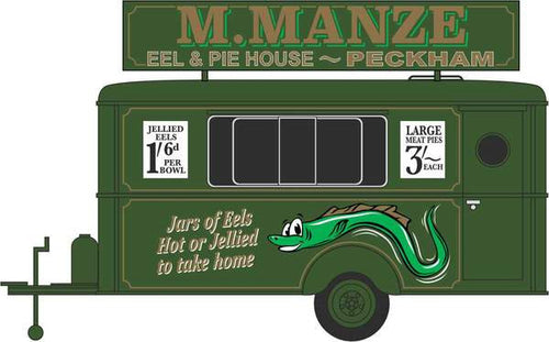 Mobile Trailer M Manze Jellied Eels   76TR018   1:76 Scale,OO Gauge