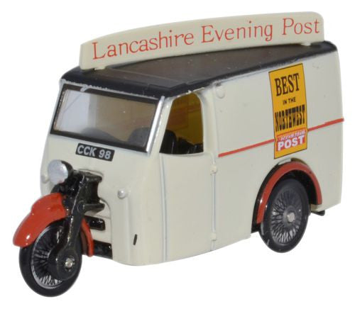 Tricycle Van Lancashire Evening Post   76TV006   1:76 Scale,OO Gauge