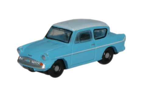 Ford Anglia Caribbean Turquoise/White   N105007   1:148 Scale