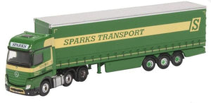 Mercedes Actros Curtainside Sparks   NMB006   1:148 Scale