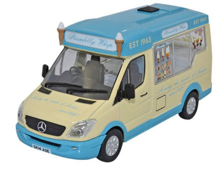 Whitby Mondial Mercedes Ice Cream Van Piccadilly Whip   WM007   1:43 Scale