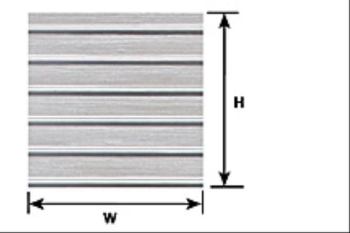 (PS-16P) 0.5mm Styrene Sheet Roof 300x175mm 1:48 2pc