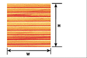 (PS-35P) 0.5mm Styrene Sheet Wood Planking 300x175mm 2pc