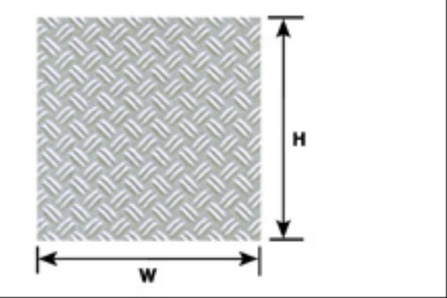 (PS-150P) 0.5mm Styrene Sheet D/Diamond 300x175mm 1:24