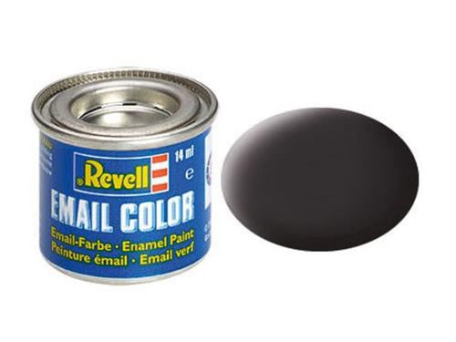 Enamel Paint 'Email' (14ml) Solid Matt Tar Black RAL9021