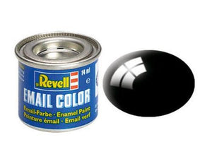 Enamel Paint 'Email' (14ml) Solid Gloss Black RAL9005