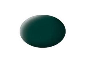 Acrylic Paint 'Aqua' (18ml) Solid Matt Black Green