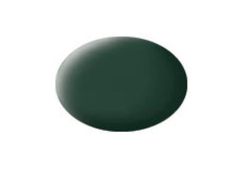 Acrylic Paint 'Aqua' (18ml) Solid Matt Dark Green RAF